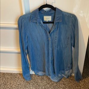 Denim button up